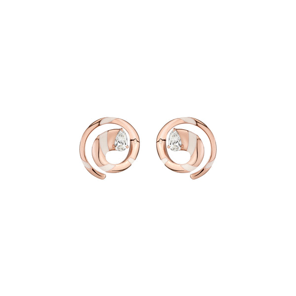 Eternity Coil Earrings - Diamonds