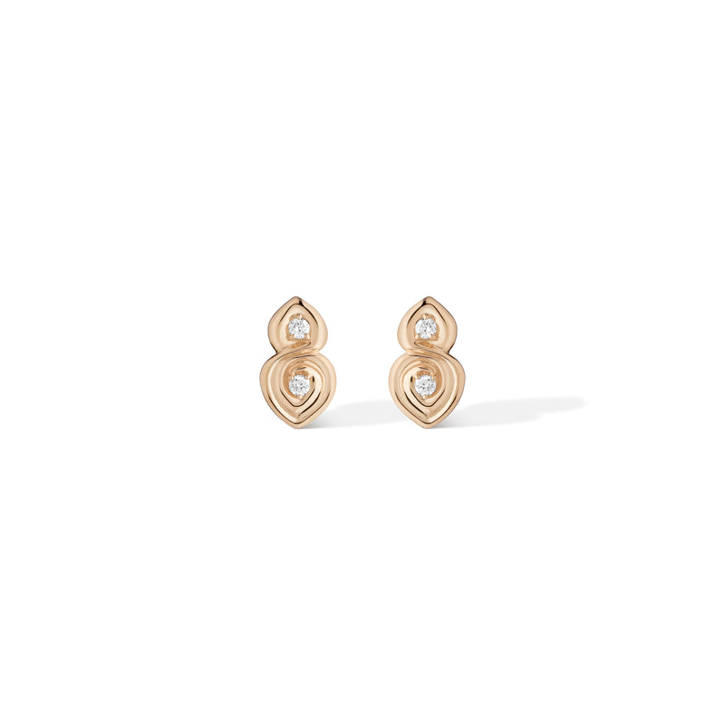 Mini Symbio Diamond Stud Earrings