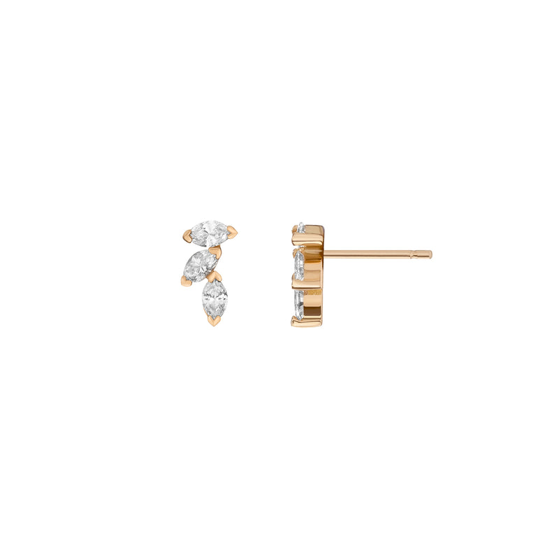 Angel Marquise Earrings - Diamonds