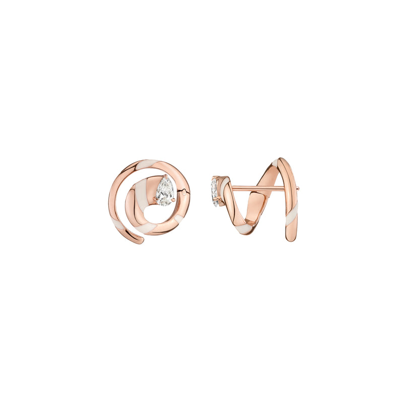 Eternity Coil Earrings - Diamonds