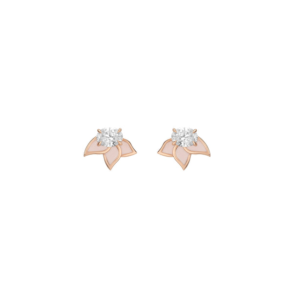 Diamond Foundry Blush Pink Enamel Earrings